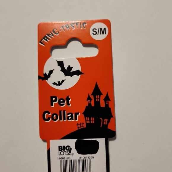 Fang-Tastic Halloween Pet Collar Size Small/Medium - Picture 3 of 5